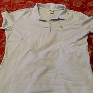 Baby blue Lacoste polo